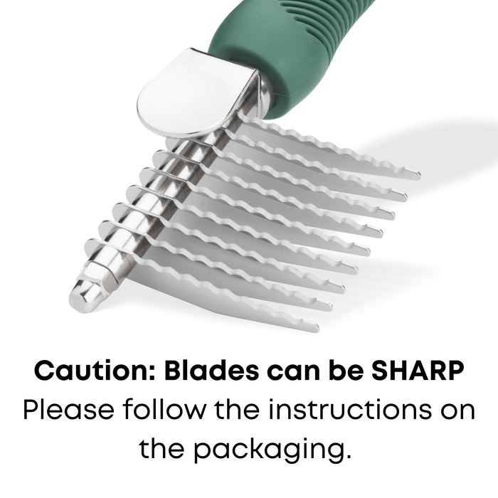 Freshly Bailey dematting comb with sharp stainless steel blades