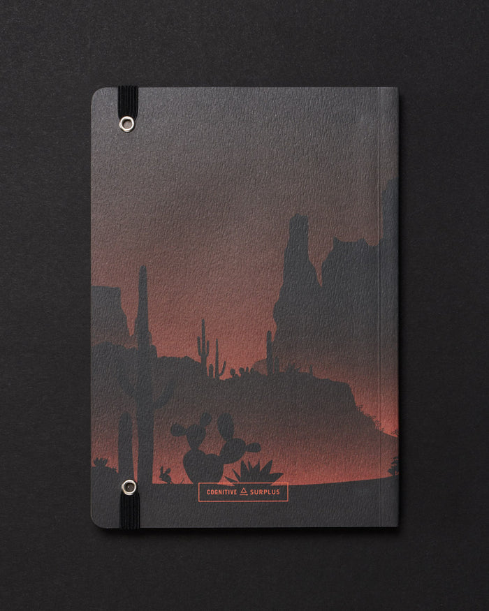 Desert Moon Dark Analysis A5 Softcover Notebook