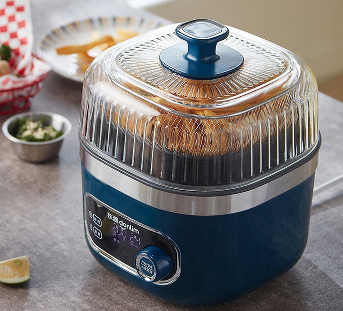 DONLIM Large Capacity Air Fryer with Intelligent Visual Control, Oil-Free Small Frying Pan - LYDARZ