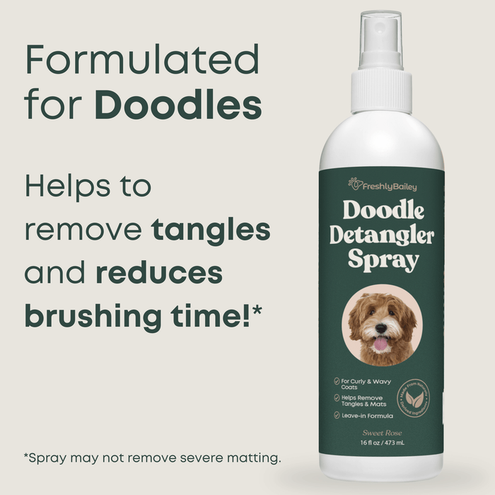 leave-in doodle detangler for soft, tangle-free curly coats