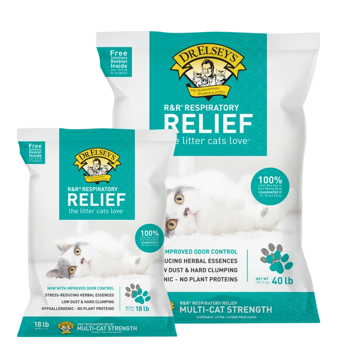 Dr. Elsey's Respiratory Relief Clumping Clay Cat Litter