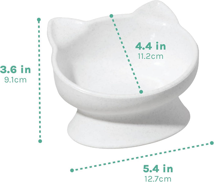 Elevated Cat Food & Water Bowls Set