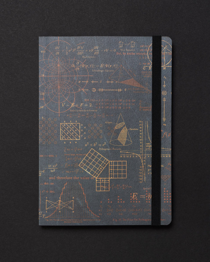 Equations That Changed the World Dark Analysis A5 Softcover Notebook
