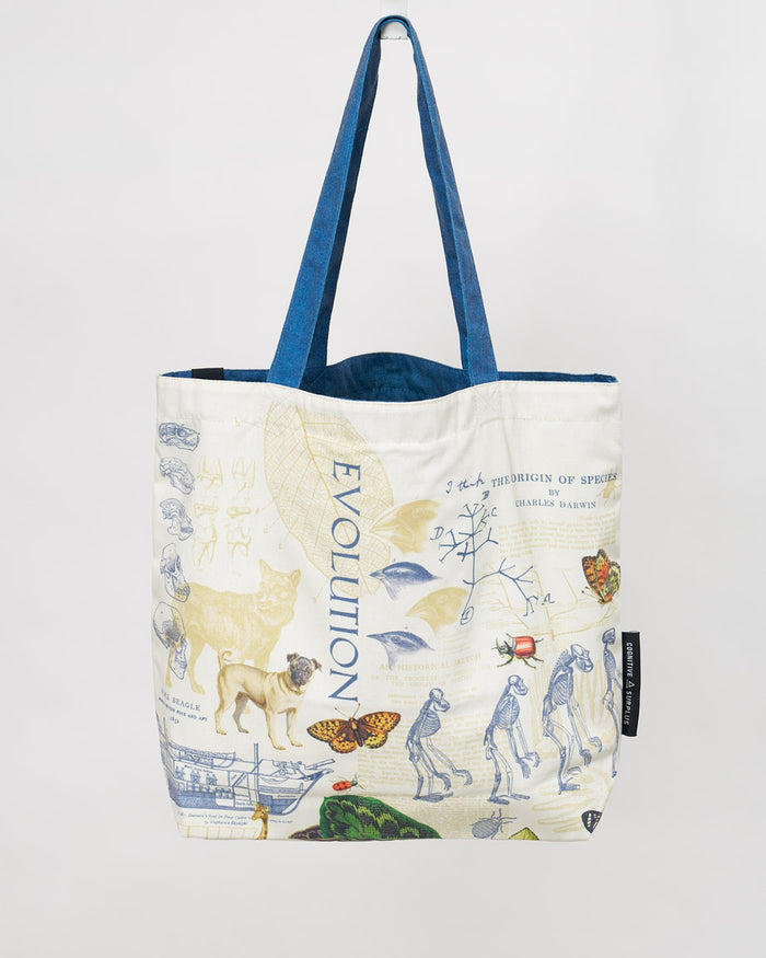 Evolutionary Biology Canvas Shoulder Tote