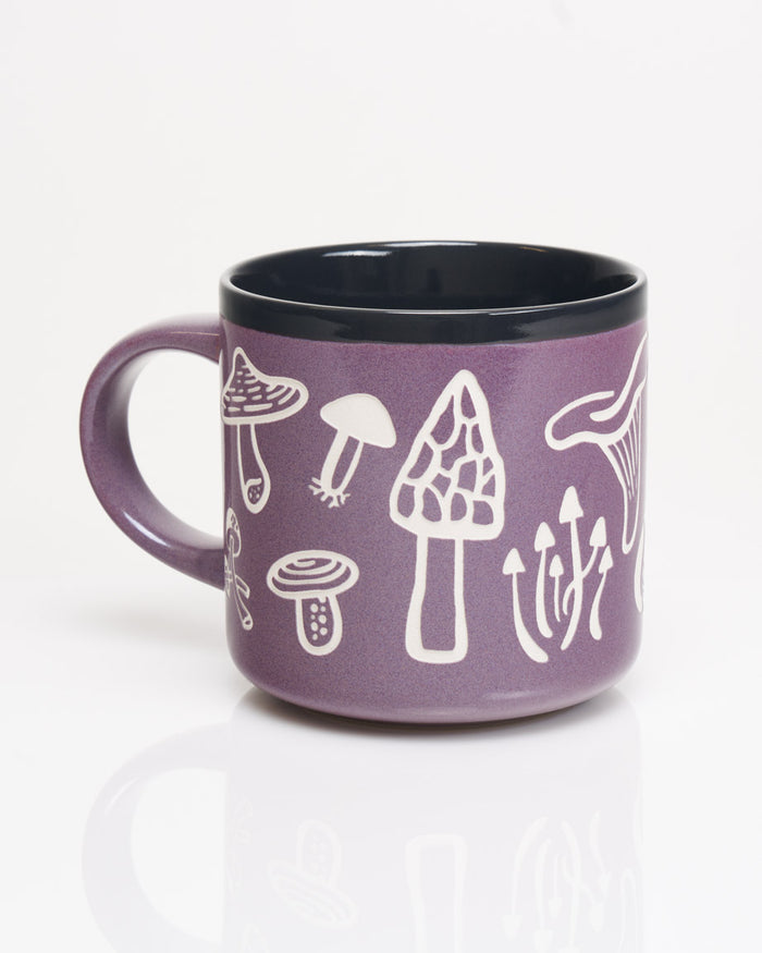 Fabulous Fungi Hand Carved 15 oz Ceramic Mug