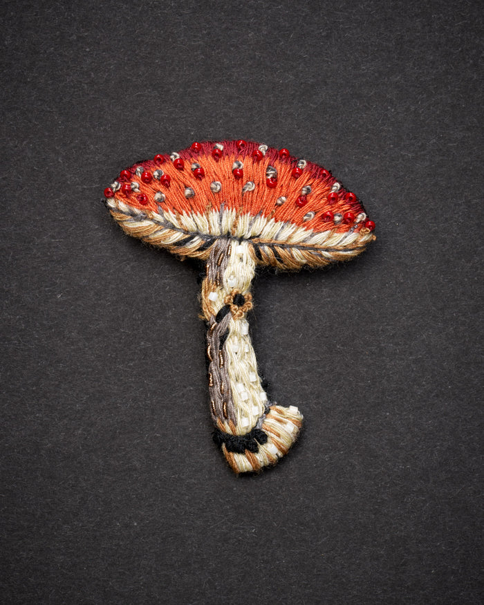 Fly Amanita Mushroom Brooch Pin - Trovelore