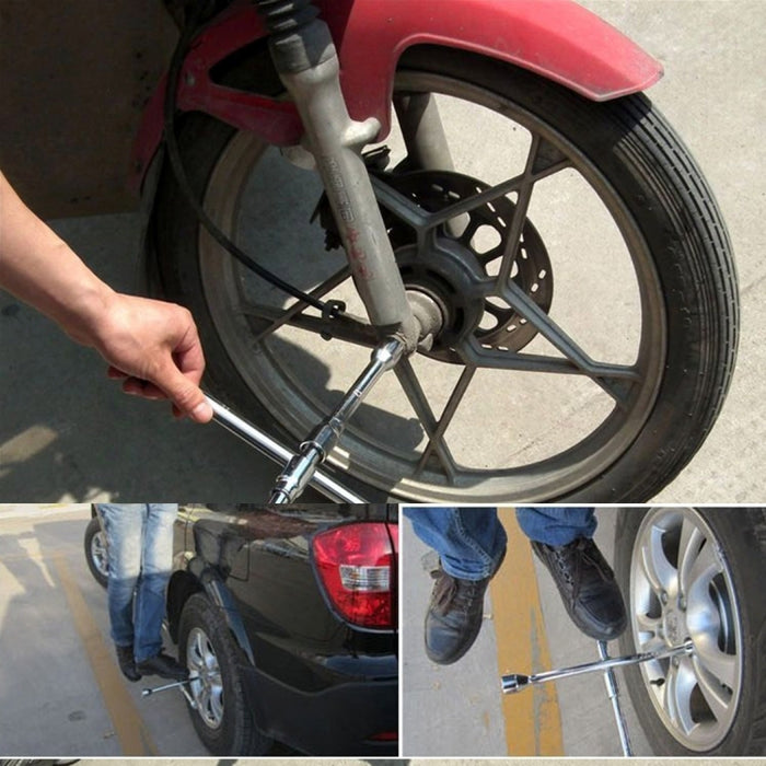 Folding Cross Wrench Repair Tool - Versatile Foldable Wrench for Easy Use