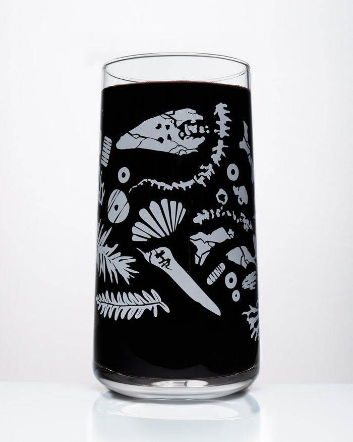 Fossils Drinking Glass