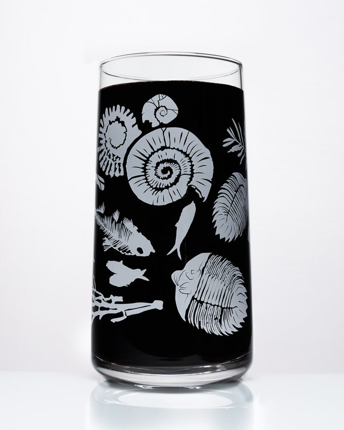Fossils Drinking Glass