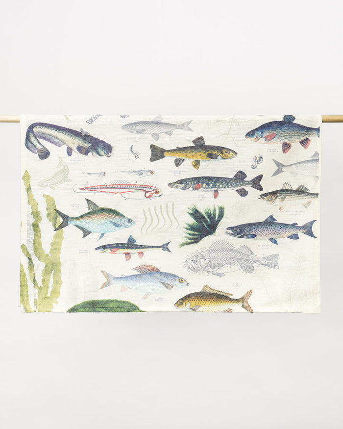 Freshwater Fish Tea Towel