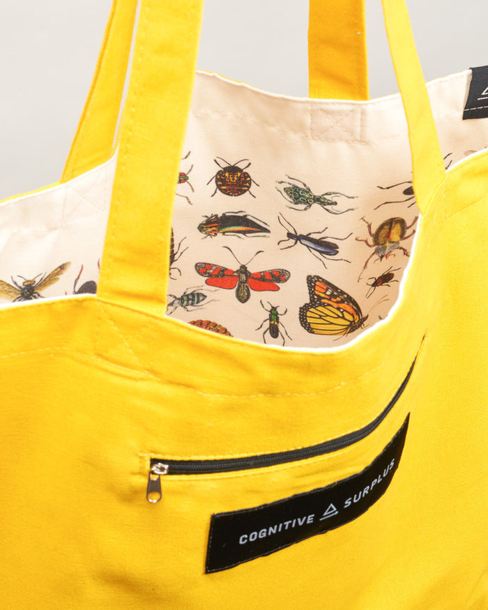 Garden Friends: Entomology Canvas Shoulder Tote