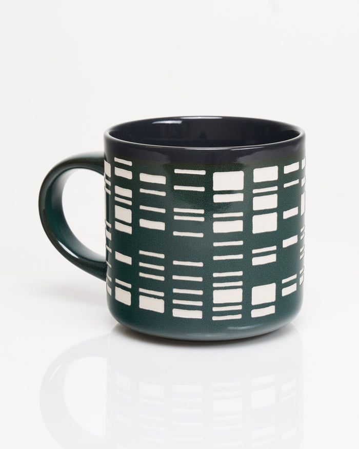 Gel Electrophoresis Hand Carved 15 oz Ceramic Mug