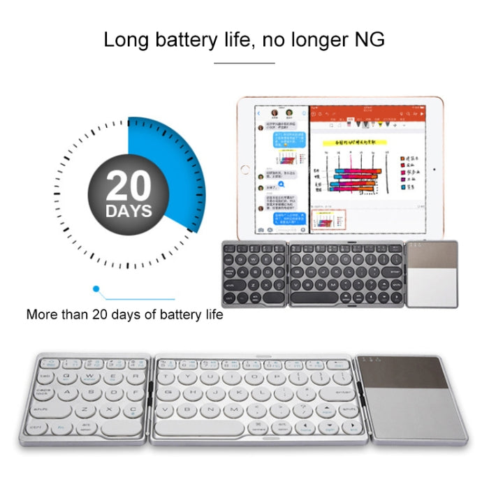 GK408 Wireless Bluetooth Keyboard with Touchpad for Android, iOS, and Windows