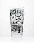 Great Beards of Science Beer Glass (12 oz)