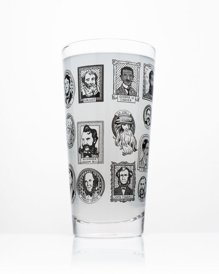 Great Beards of Science Beer Glass (12 oz)
