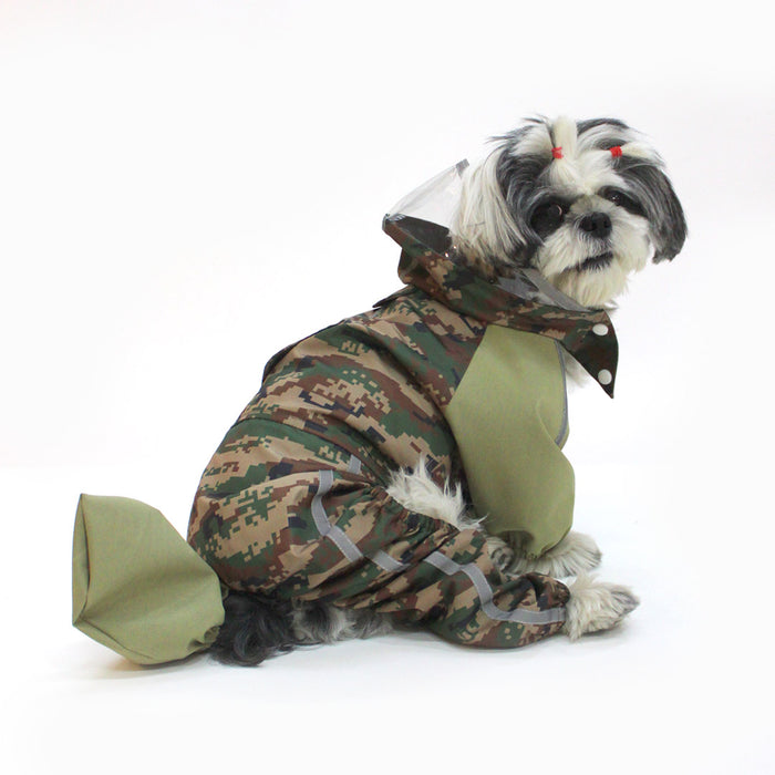 Green Camo Dino Raincoat