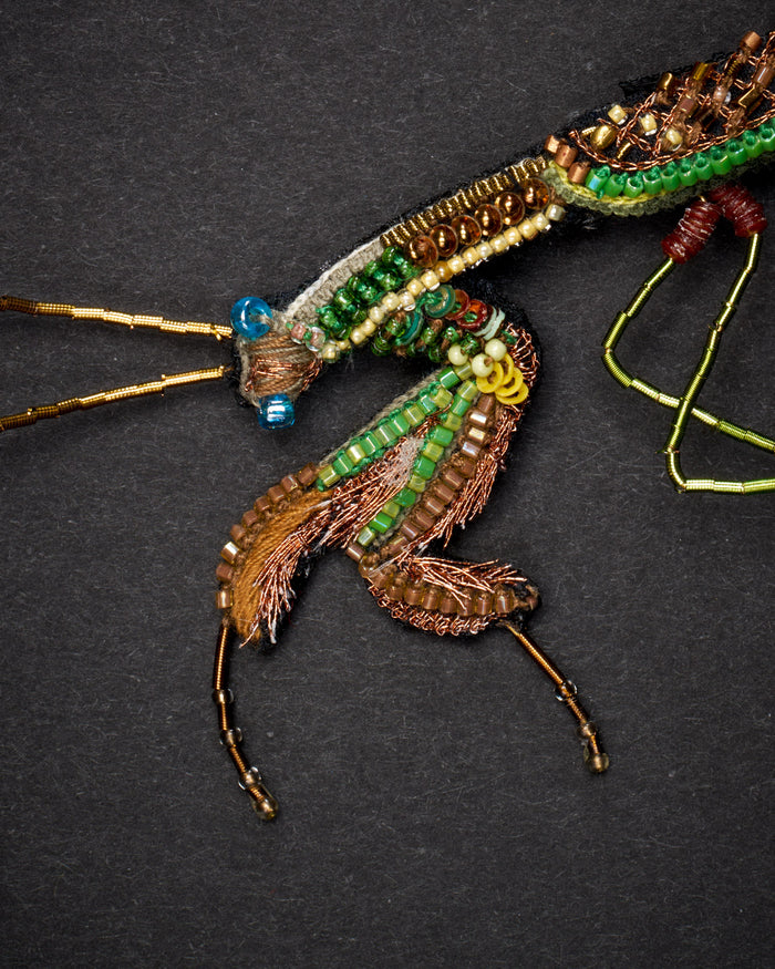 Green Mantis Brooch Pin - Trovelore