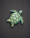 Green Sea Turtle Brooch Pin - Trovelore