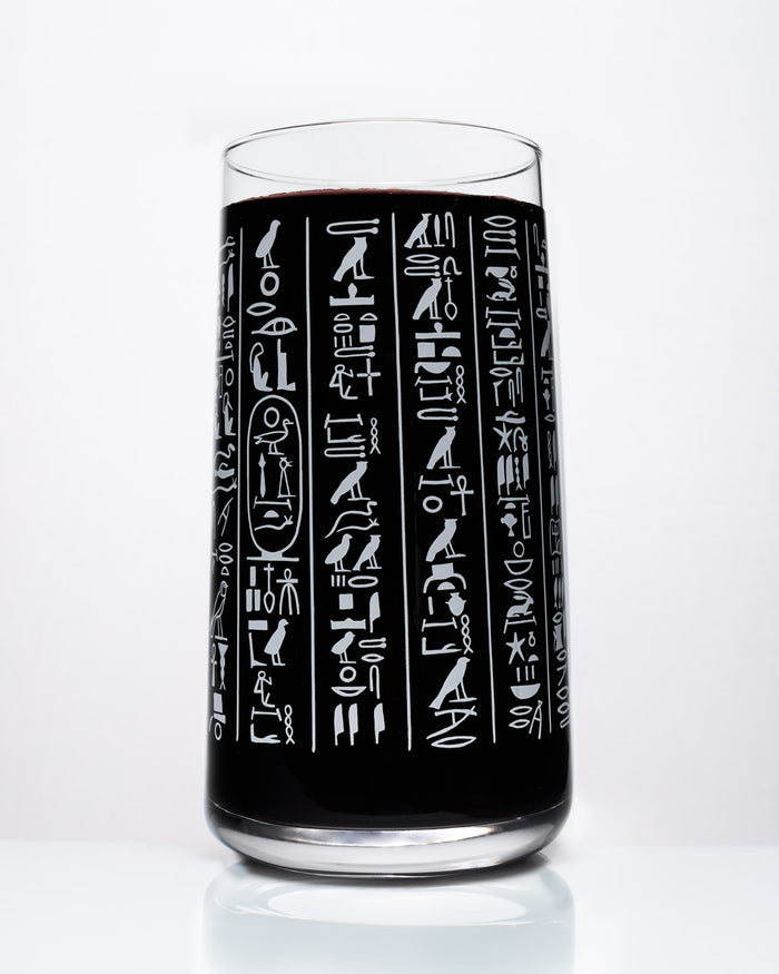 Hieroglyphics Drinking Glass