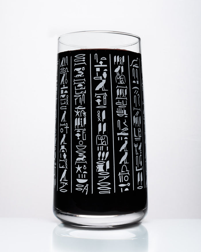 Hieroglyphics Drinking Glass