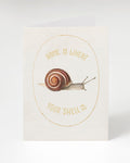 Home is where your shell is Cognitive Surplus greeting card.