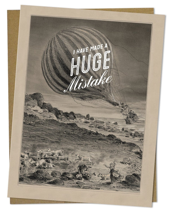 I Have Made a Huge Mistake Greeting Card Cognitive Surplus