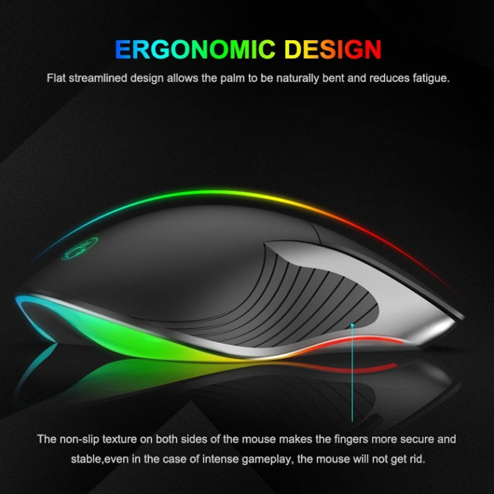 iMICE X6 RGB Gaming Mouse - 6-Button Wired Colorful RGB Gaming Mouse