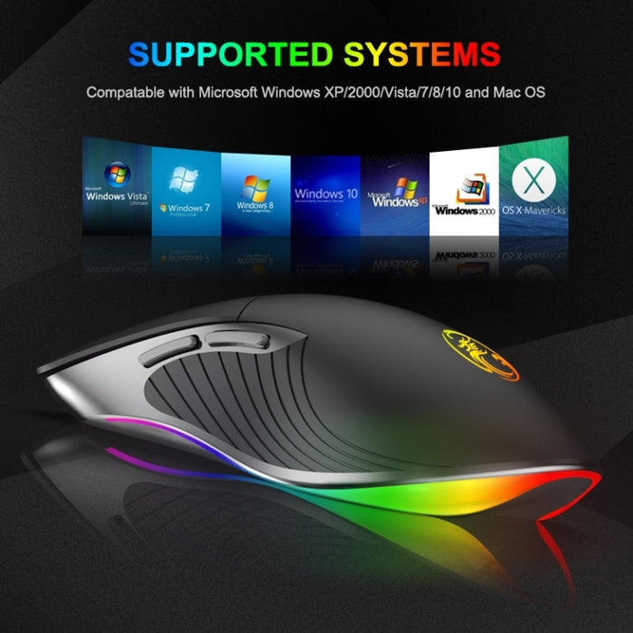 iMICE X6 RGB Gaming Mouse - 6-Button Wired Colorful RGB Gaming Mouse