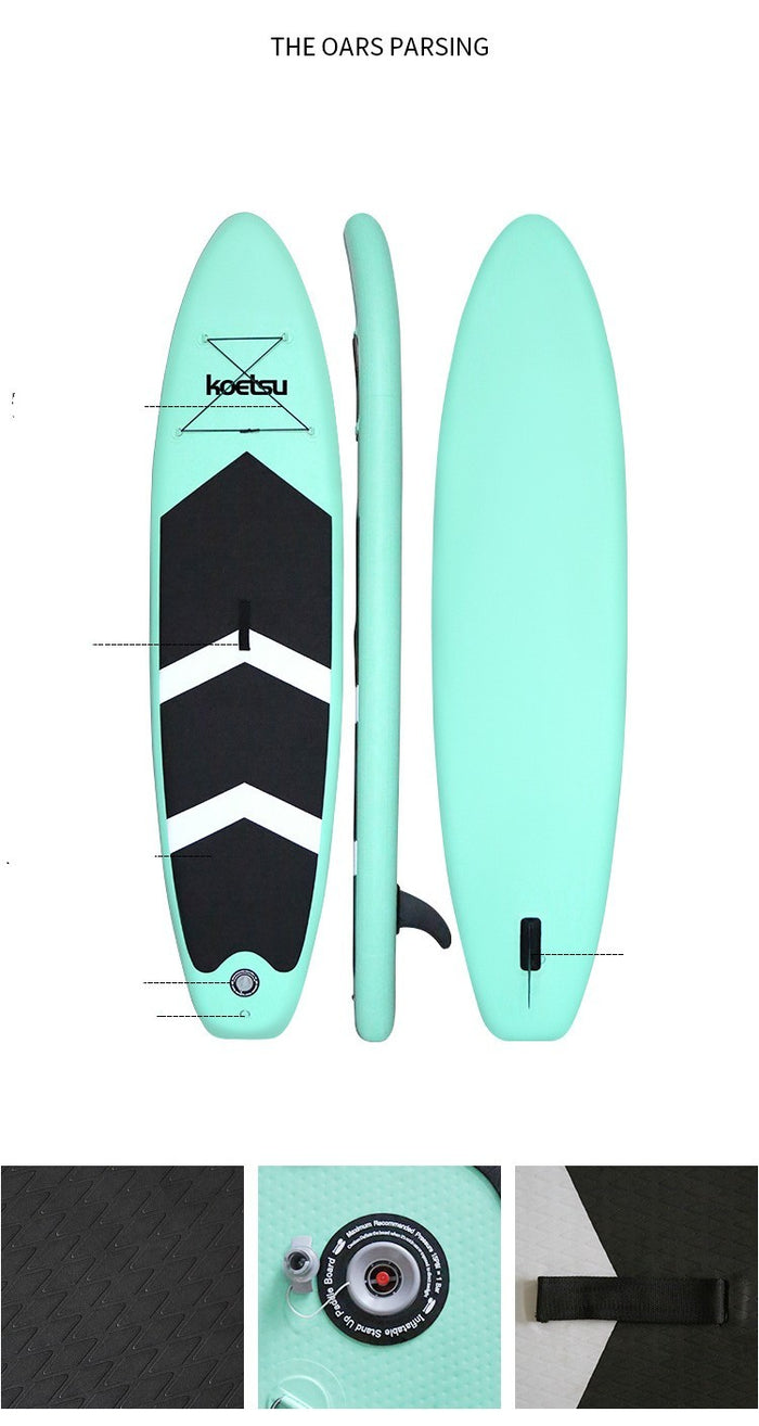 Inflatable Paddleboard | Beginner Surf & Water Ski Board - LYDARZ