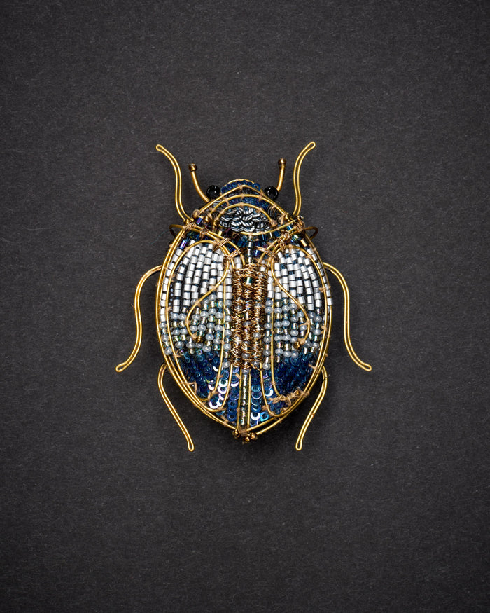 Jewel Scarab Beetle Brooch Pin - Trovelore