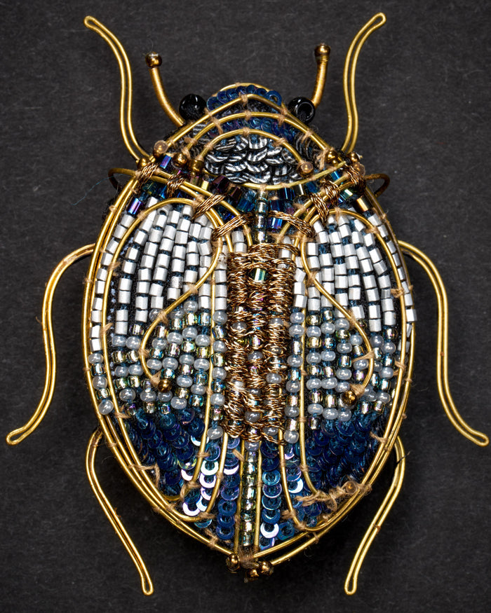 Jewel Scarab Beetle Brooch Pin - Trovelore