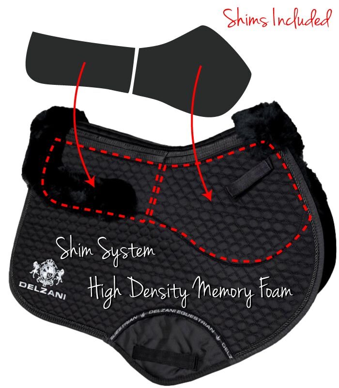 Jump Saddle Pad with Shims