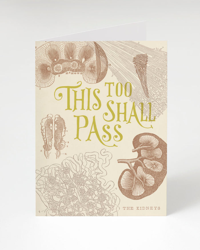 Cognitive Surplus Kidney: This Too Shall Pass Card.