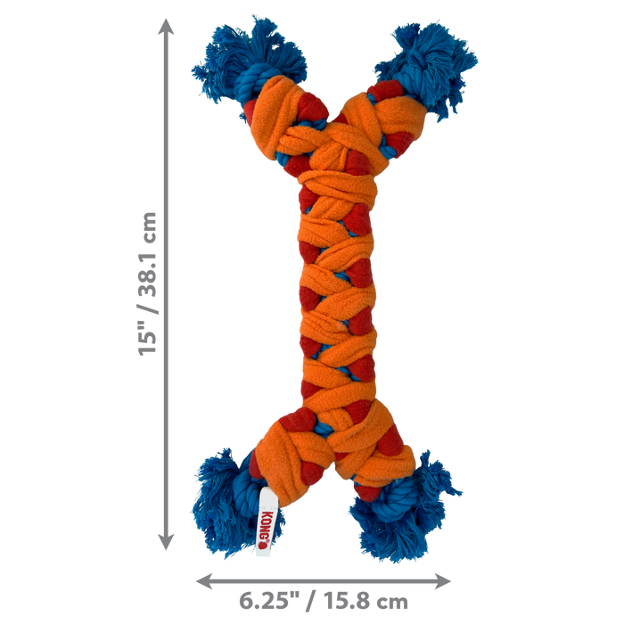 KONG Rope Rally Bone Dog Toy