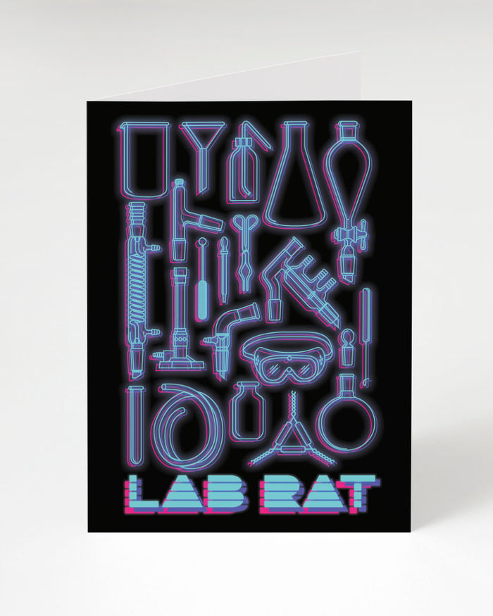 Cognitive Surplus Lab Rat Greeting Card.