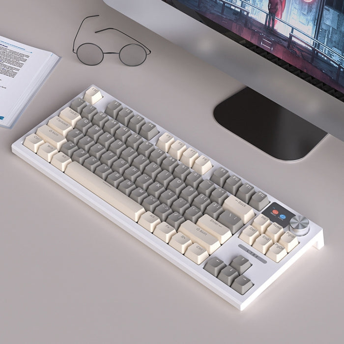 LANGTU LT84 Mechanical Keyboard Wired Green Shaft White - Enhanced Gaming Experience