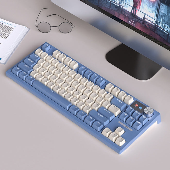 LANGTU LT84 Mechanical Keyboard Wired Green Shaft White - Enhanced Gaming Experience