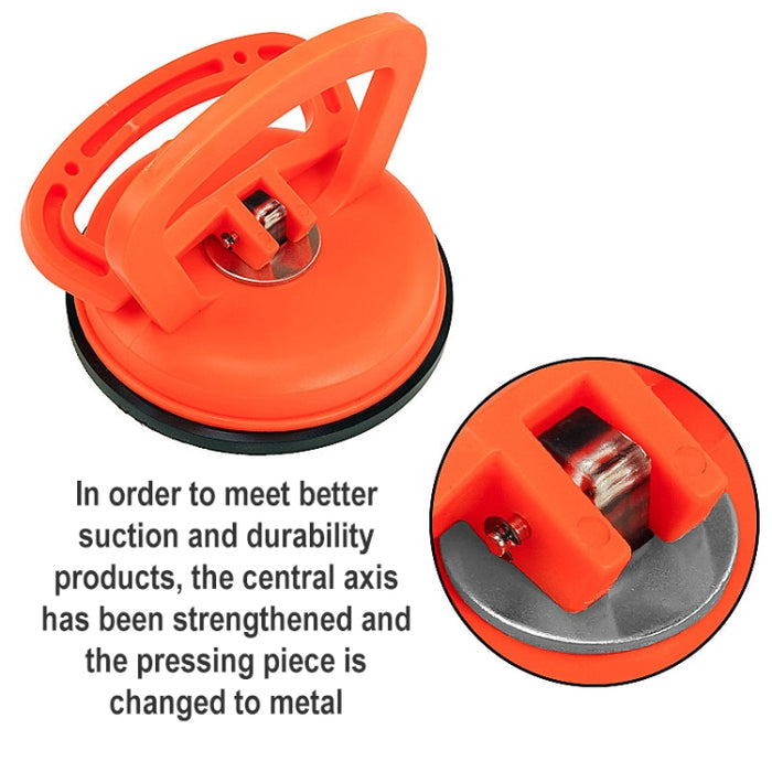 Large Car Dent Repair Puller - Suction Cup Bodywork Panel Sucker in Black and Large Orange