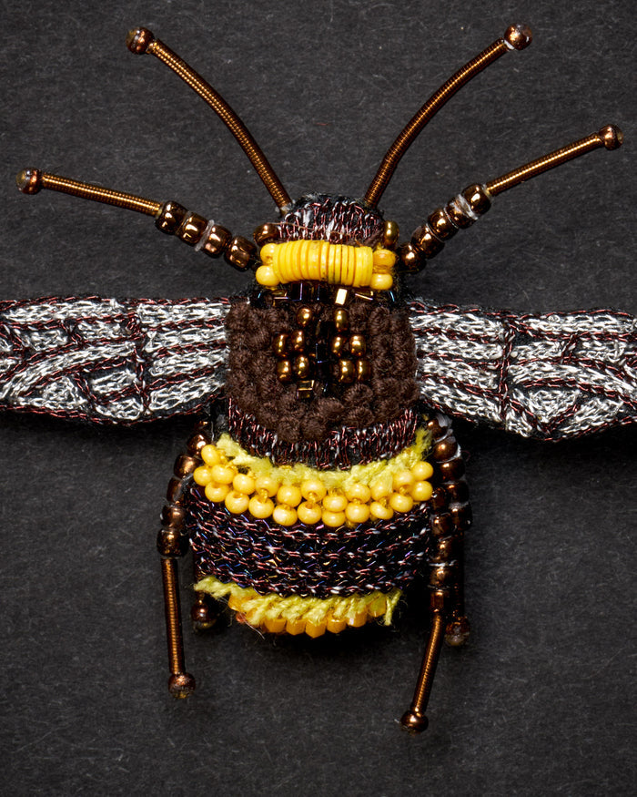 Large Earth Bumblebee Brooch Pin - Trovelore