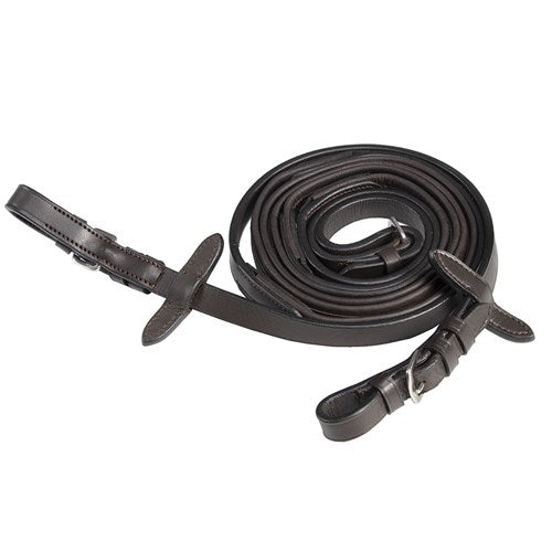Leather Soft Grip Reins W/ Stoppers - Wanneroo Stock Feeders