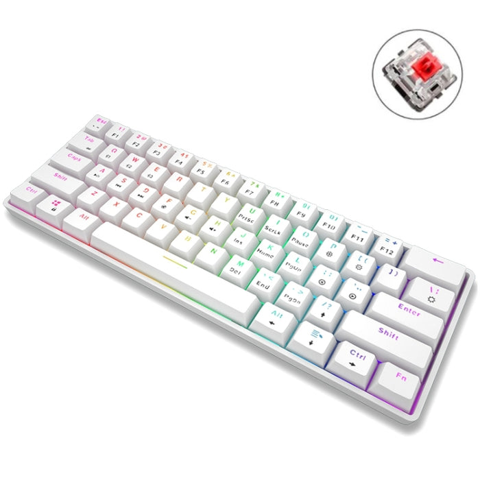 LEAVEN RGB Mechanical Keyboard - Dual Mode Wireless Bluetooth & Wired Gaming Office Keyboard