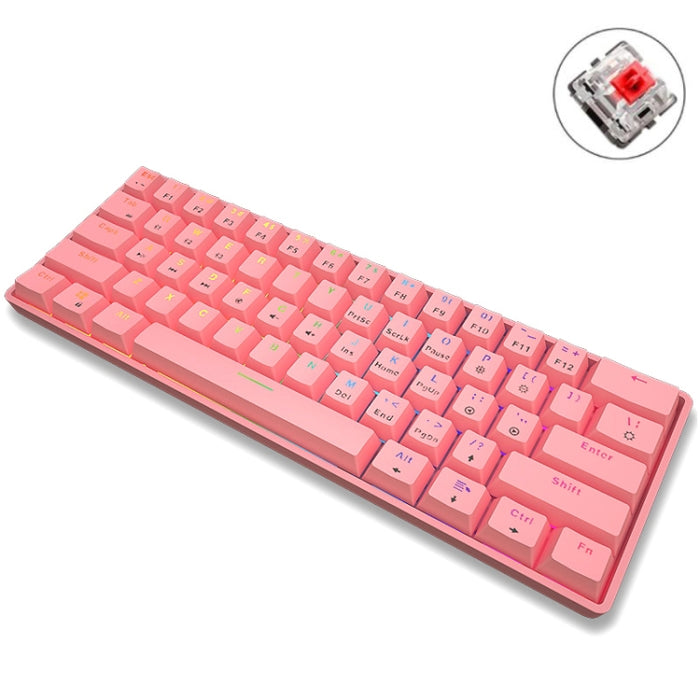 LEAVEN RGB Mechanical Keyboard - Dual Mode Wireless Bluetooth & Wired Gaming Office Keyboard