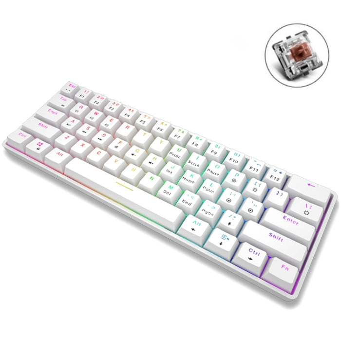 LEAVEN RGB Mechanical Keyboard - Dual Mode Wireless Bluetooth & Wired Gaming Office Keyboard