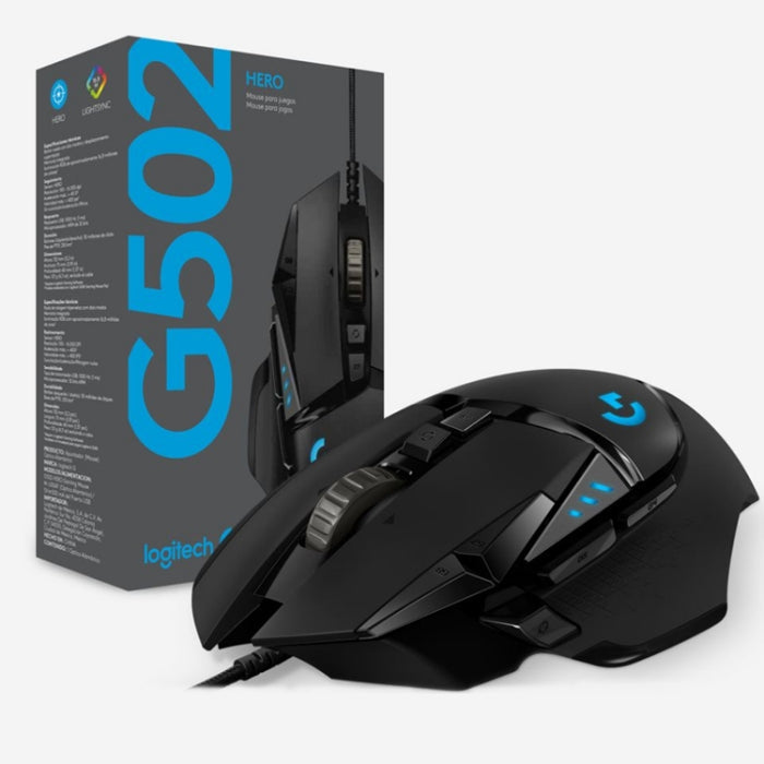 Logitech G502 HERO Gaming Mouse - Wired with 11 Buttons and 2.1m Length