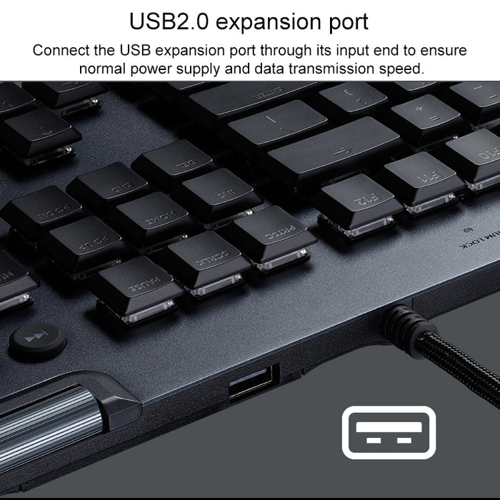 Logitech G813 Gaming Keyboard - RGB Mechanical Wired Keyboard with GL-Linear Switches