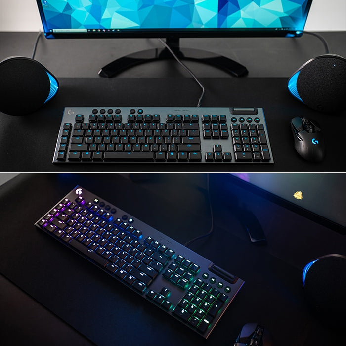 Logitech G813 Gaming Keyboard - RGB Mechanical Wired Keyboard with GL-Linear Switches