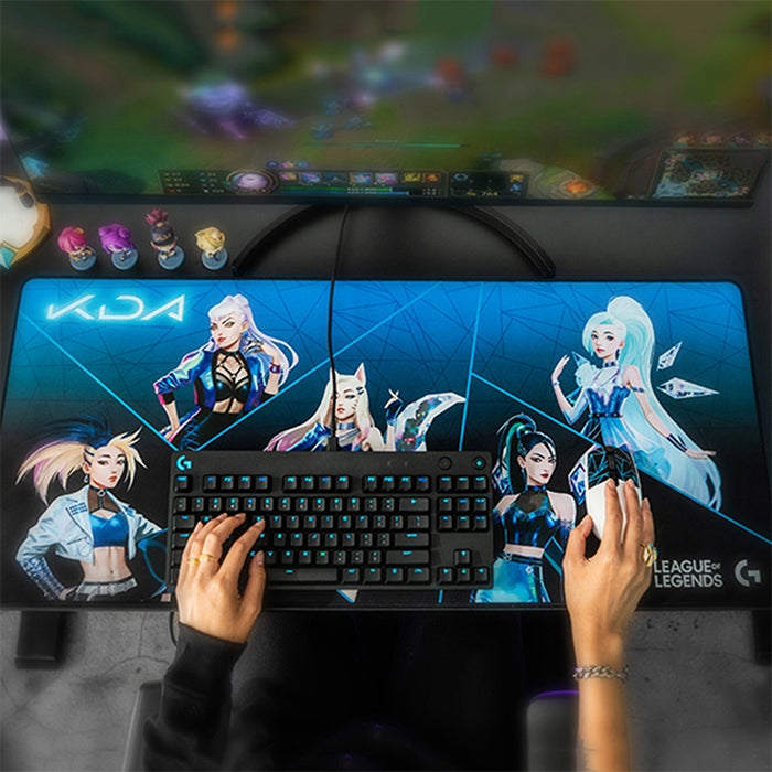 Logitech G840 Gaming Mouse Pad - KDA Design, 900x400x3mm Table Mat