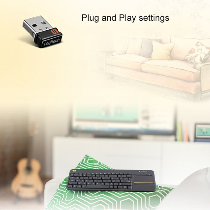 Logitech K400 Plus Wireless Keyboard with 2.4GHz Touch Control