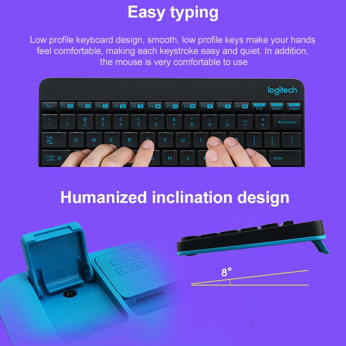 Logitech MK245 Wireless Keyboard Mouse Set for Seamless Productivity