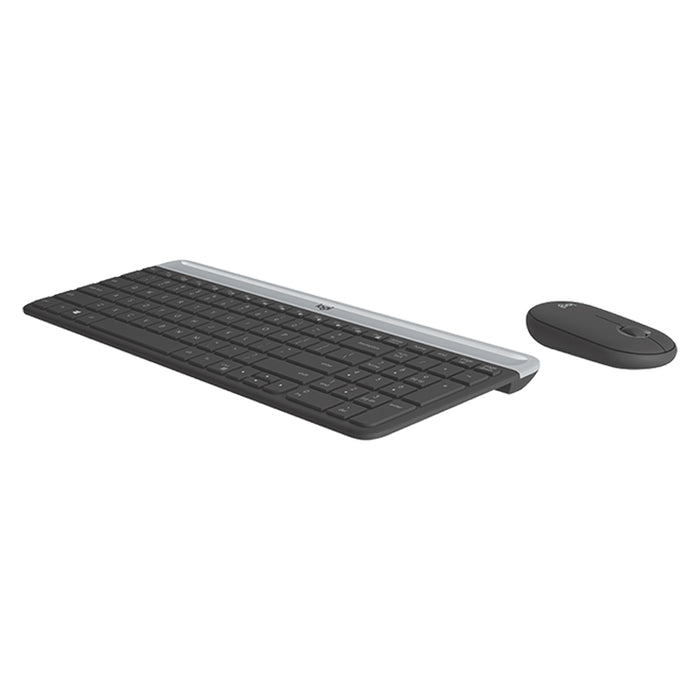 Logitech MK470 Wireless Keyboard Mouse Set for Quiet Productivity